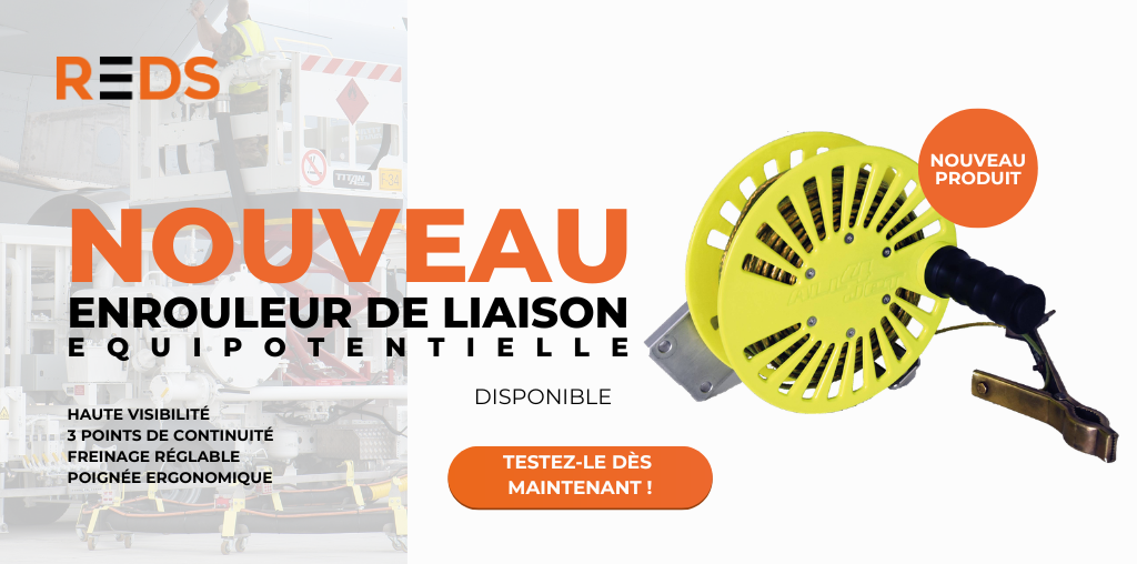 ENROULEUR DE LIAISON EQUIPOTENTIELLE HAUTE VISIBILITE